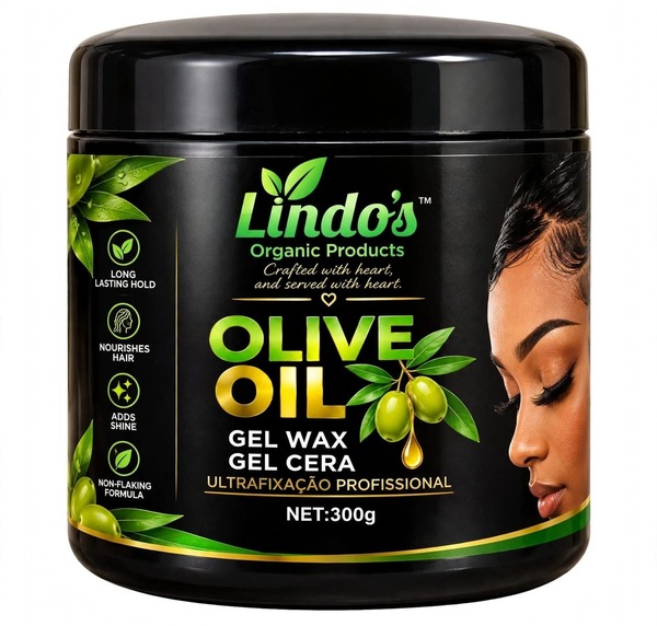 Olive Oil Gel Wax 300g:  Long-lasting hold that nourishes your hair