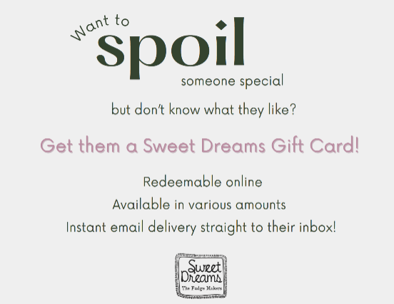 Sweet Dreams Fudge Gift Card