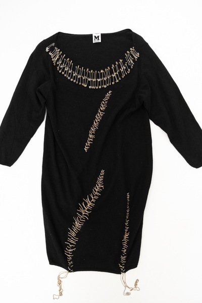 MISSONI Vintage Wool Angora Blend Pin Dress
