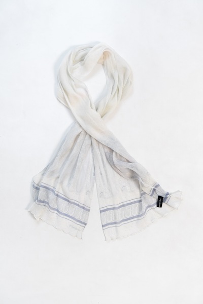 YvesSaintLaurent Silk Scarf Blue