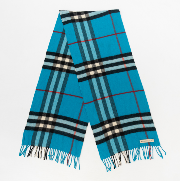 BURBERRY Pre-Owned Cashmere Scarf Blue