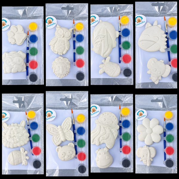 12 x Party Pack Random 2 Figure Panting Kits