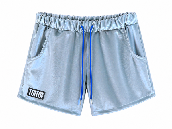 Clubrave Silver Velvet Shorts (only 2 left!)