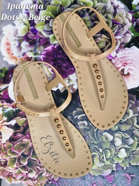 Ipanema - Dots - Beige (Sizes 3, 4, 5, 6, 7, 8)