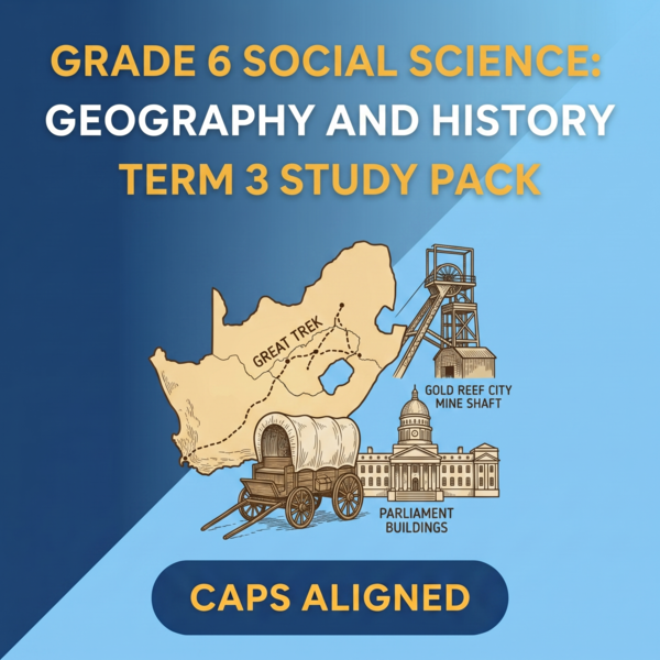 Grade 6 Social Science: Geography and History Term 3 (CAPS Aligned)