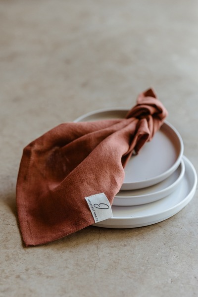 Terracotta - Linen napkins