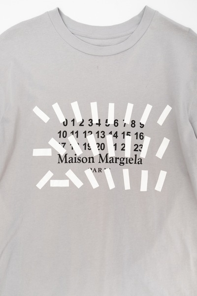 Maison Margiela Tape Logo Tee "Storm Grey"