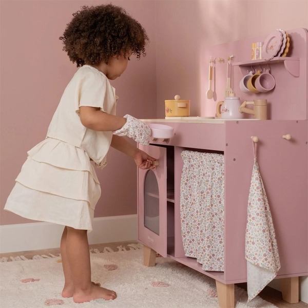 Little Dutch Wooden Play Kitchen - Pink FSC