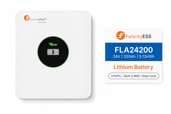Felicity Solar FLA24200 24V 200Ah Lithium Battery