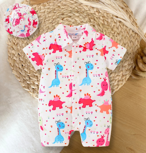 Dinosaur Print Onesie