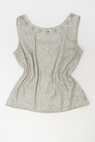 ESCADA Vintage Exquisite Beaded Crystal Top