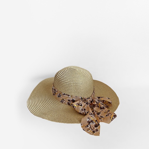 Round Summer Hat - Cream