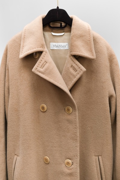 Womens cashmere camel coat top