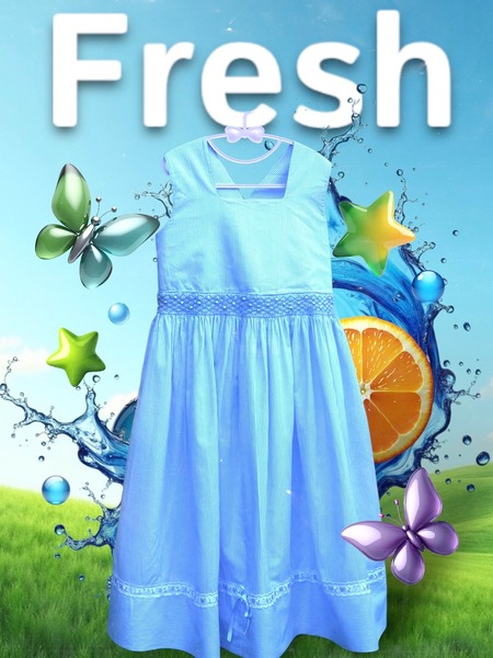 Dress with petticoat - size 6 yrs