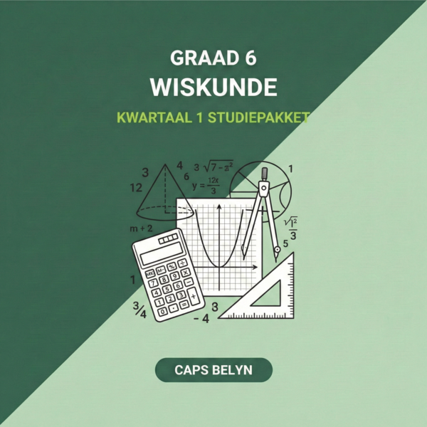 Graad 6 Wiskunde Kwartaal 1 Studiepakket (CAPS Belyn)