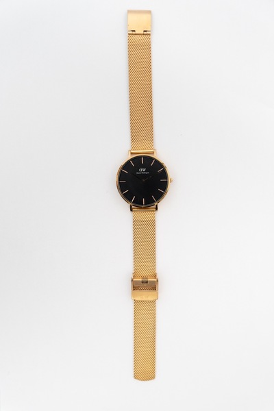 Daniel Wellington Petite Melrose Black RoseGold