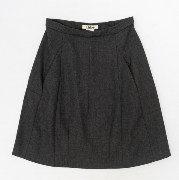 CHLOE Vintage Wool Silk Skirt