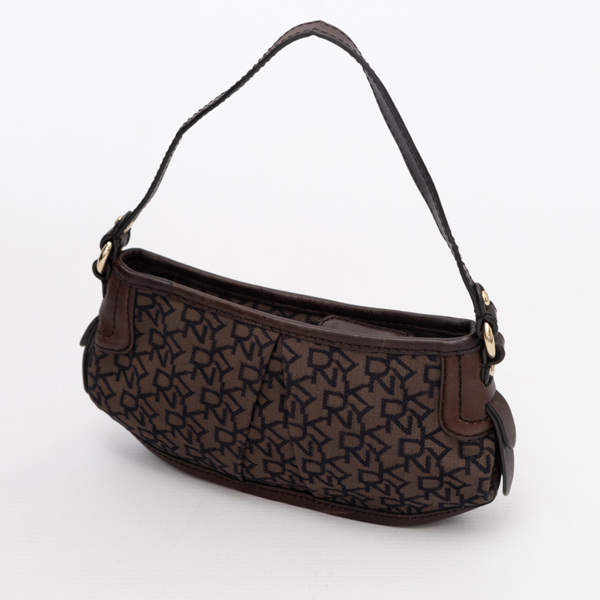 DKNY Vintage Mini Monogram Canvas Shoulder Bag