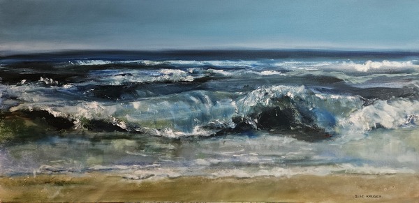 300.  Energetic Sea (70 x 140cm)