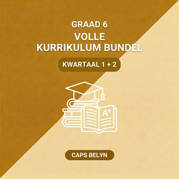 Graad 6 Kwartaal 1 + 2 Volle Kurrikulum Bundel (CAPS Belyn)