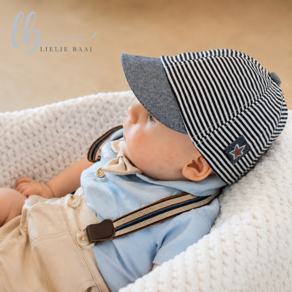 Striped baby hat