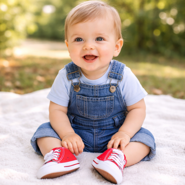 Little Steps Classic Red Sneakers