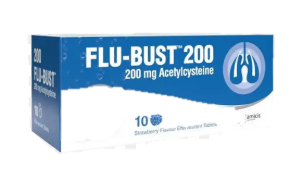 FLU-BUST 200MG EFFERVESCENT TABLETS - 10