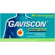 GAVISCON PEPPERMINT TABLETS - 48
