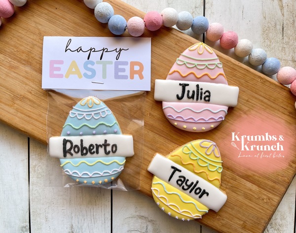 Individual Personalized Easter Cookie