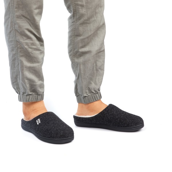 Rockdove Men's SherpaLined TwoTone Slipper High quality memory foam