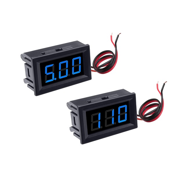 Digital battery voltmeter 5 volt to 30volt