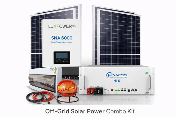 6kW Luxpower SNA6000 Hybrid Solar System with 5.12kWh Hina Hi-5 Lithium Battery & 6 Solar Panels – Installation Included