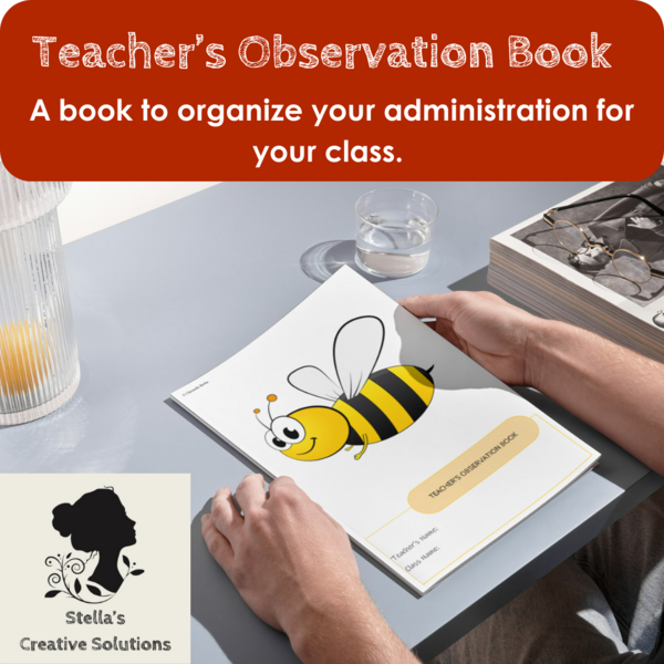 PDF-Teacher's Observation Book-Bee Theme