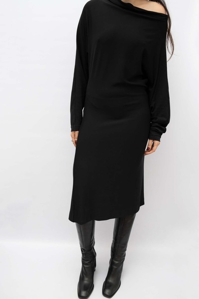 MAISON MARGIELA Pre-Owned Draped Viscose Dress