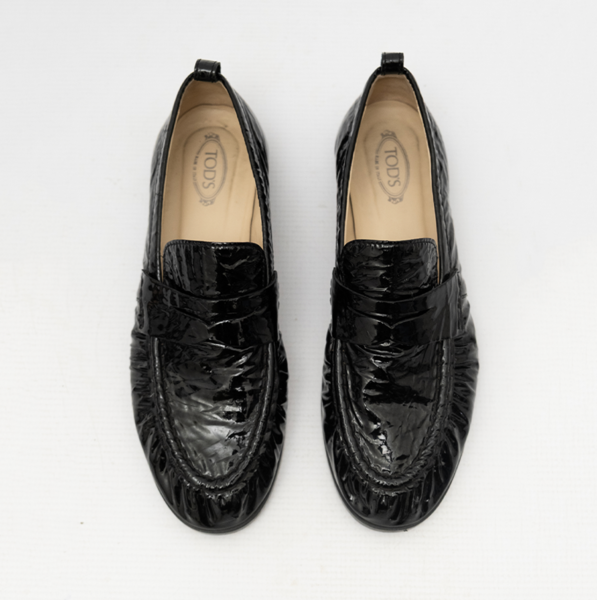 TODS Pre-Owned Penny Style Patent Leather Loafers