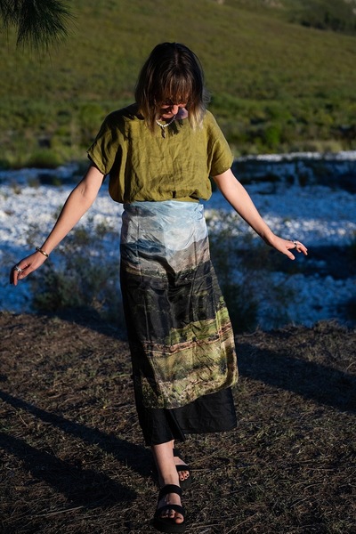 Silk Scarf, Karoo View (90cmx90cm)