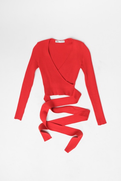 Ribbed Top Red