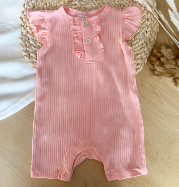 Pink Ruffle Onesie
