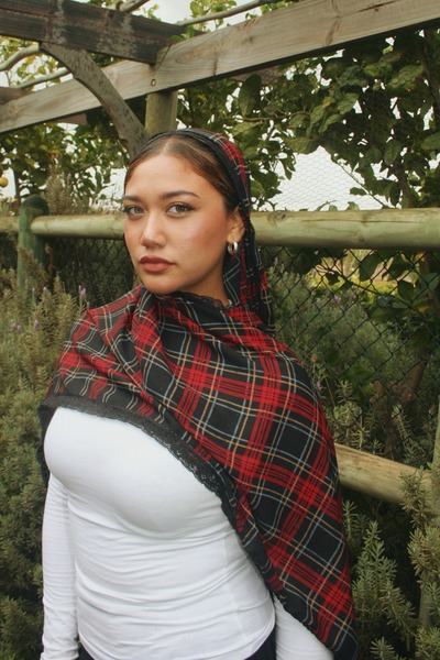 Red Plaid Lace