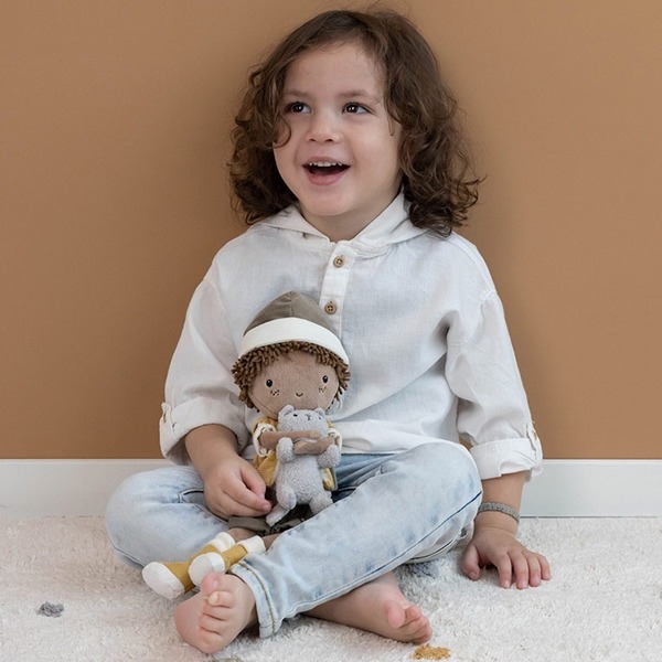 Little Dutch Bambola Cuddle Anna 35 Cm &ndash; Peluche Con Uccellino Abby, Morbido, Dalla Nascita