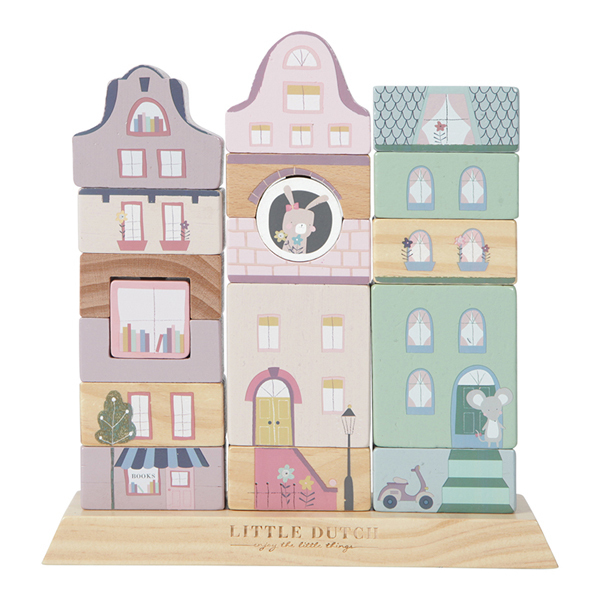 Little Dutch Wooden Building Blocks Adventure Pink Little