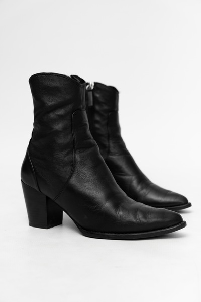genuine leather ankle boots womens