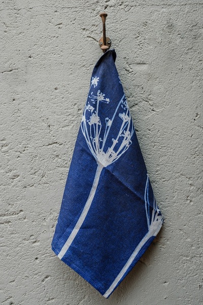 Fennel Cyanotype, Tea Towel