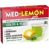 MED-LEMON HOT SACHETS 8 - LEMON/MENTHOL