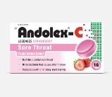 ANDOLEX-C LOZENGES - 16 STRAWBERRY