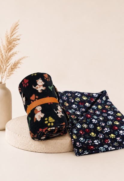 Fleece dog blanket