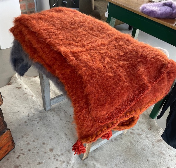 100% Mohair Travel Throw