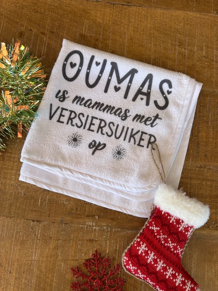Oumas is mammas met versiersuiker - spoeg doek