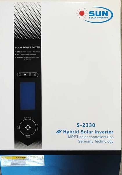 SUN S-2330 3KVA Pure Sine Wave Hybrid Solar Inverter