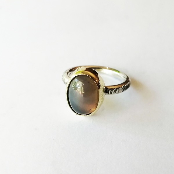 SUNSHINE STONE BEZEL Rings are set with Agate stones.Stones are set in your choice of brass or silver on a thick silver ring band.Every ring purchased is packaged in a jewellery box, making it ready for gifting.As rings are custom made to your specifications, please allow 5-7 working days for manufacturing and 3-4 working days for delivery.Please supply your ring size when placing an order (leave a comment in the comment box)!  We highly suggest visiting your local jewellery store to find your ring size, as measuring at home can be inacurate.  Also see our FAQ page for more information. *Please note that there is charge for resizing rings when incorrect sizes are supplied.